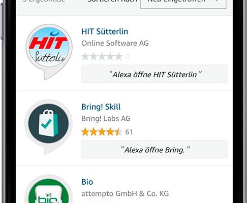 Online Software AG Hit Sütterlin Alexa Skill Store
