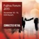 Plakat Fujitsu Forum 2015 Grafik mit Schriftzug und Termin