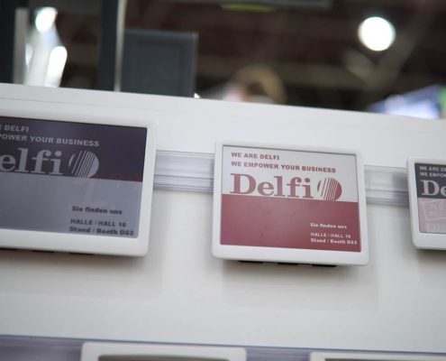 Electronic Shelf Label ESL von Delfi mit Vorlagen aus PRESTIGEenterprise