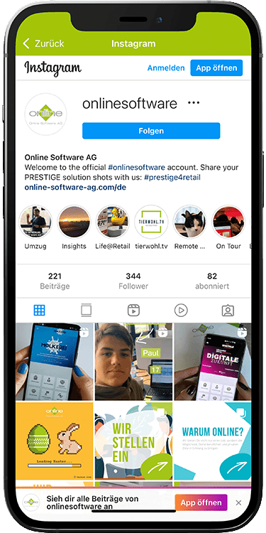 Community app screenshot Instagram