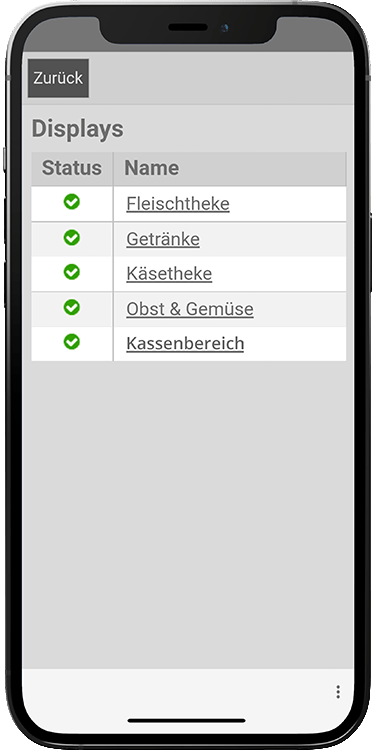 Navigateur mobile App Capture d'écran Affichages