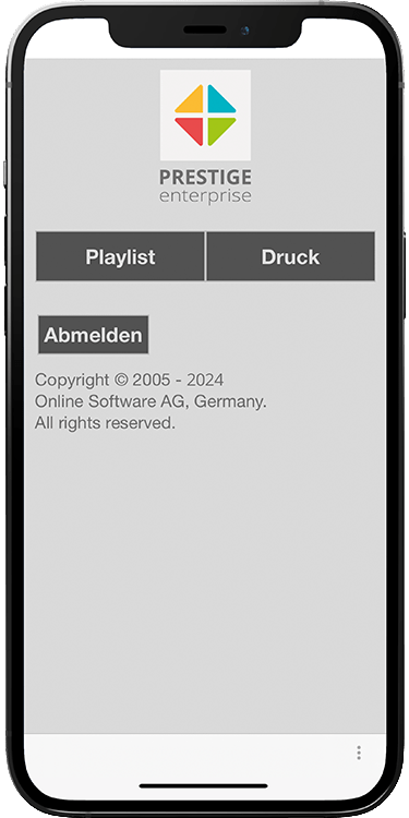 Navigateur mobile App Capture d'écran Menu